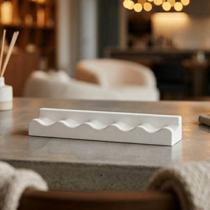 Wavy Ledgie-White Letterboard Collection 12"