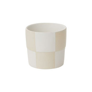 Checkerboard Pot - 3.25" Decorative Ceramic Container