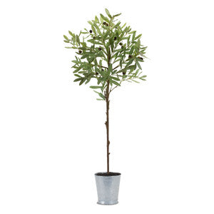 41" Olive Faux Potted Tree