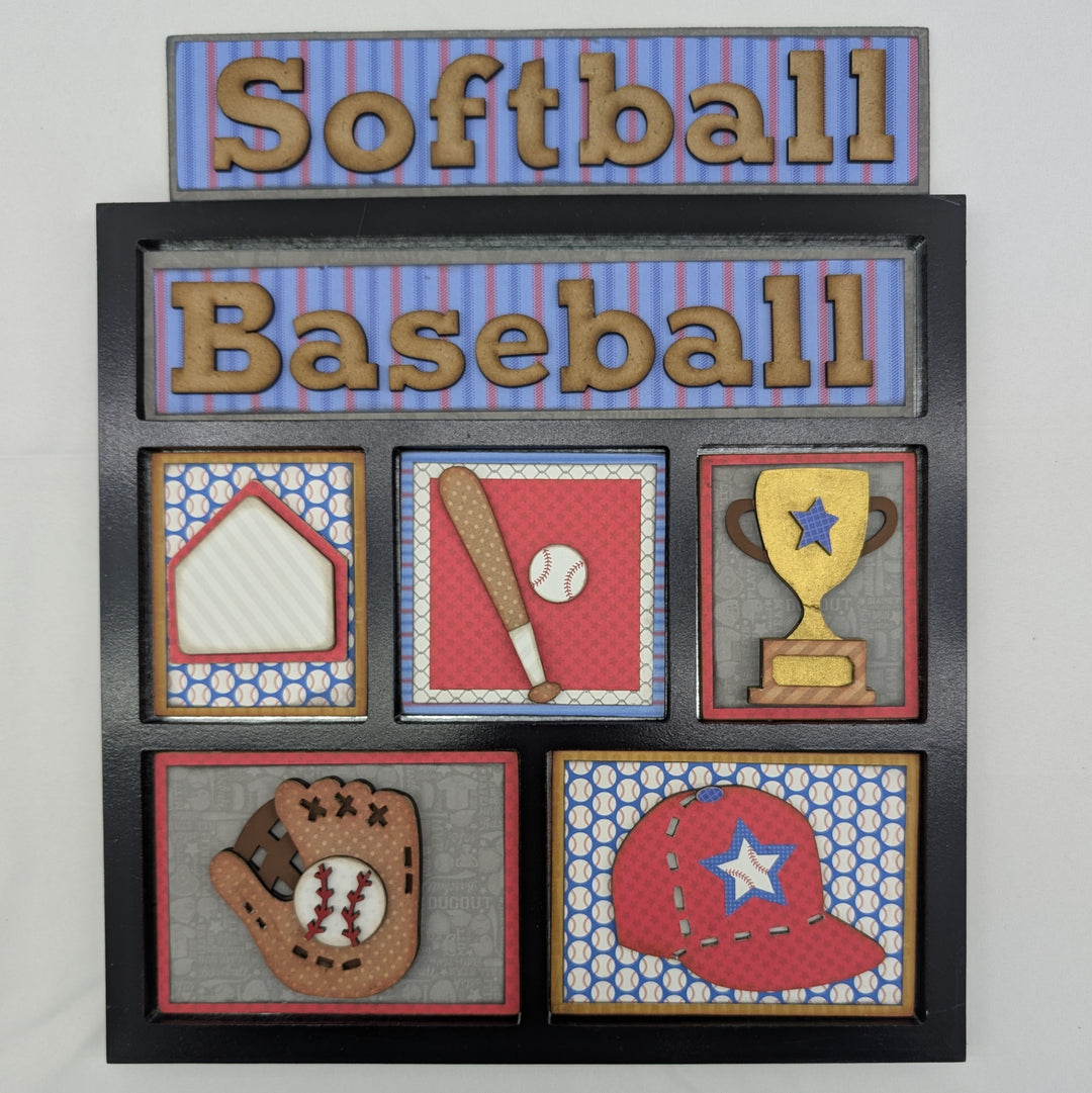 Soft/Baseball Shadow box Inserts only