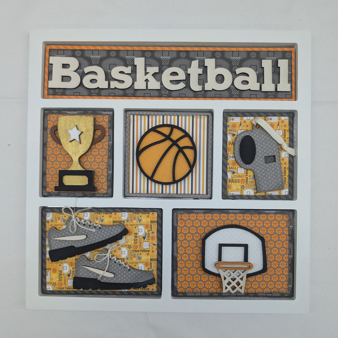 Basketball Shadow box inserts only